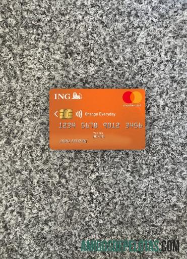 Holanda ING Orange MasterCard Photolook Frente exemplo